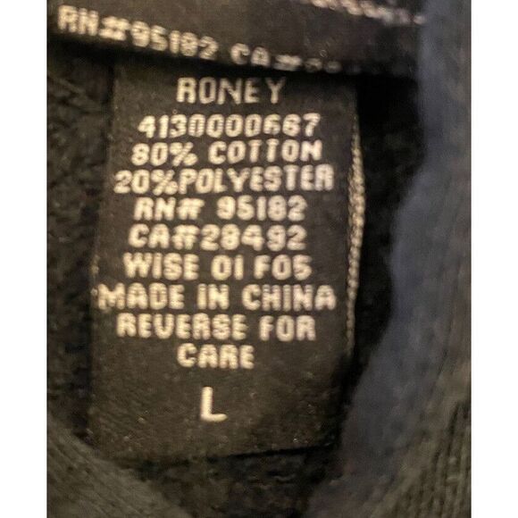 VTG Etnies Black Trees Pullover Hoodie Sweater Size Large 90s 00s - Picture 7 of 7